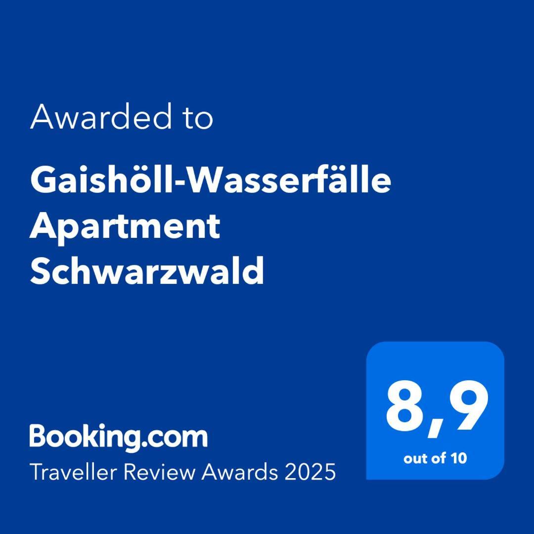 Gaishoell-Wasserfaelle Apartment Schwarzwald ザスバッハヴァルデン エクステリア 写真
